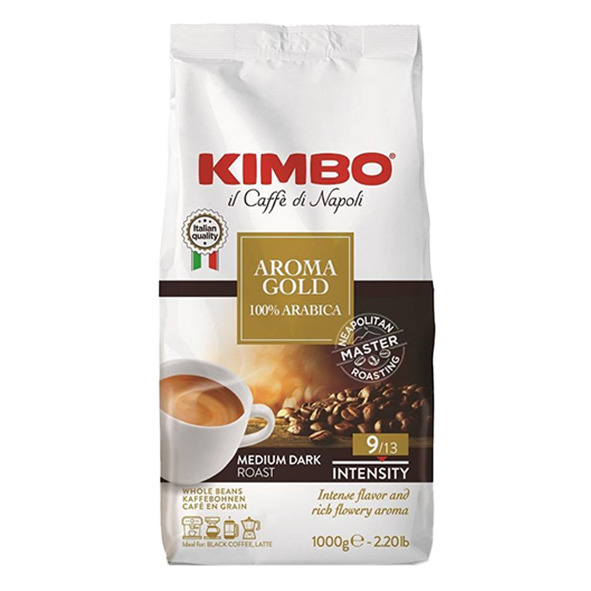 Kimbo Gold Aroma 100% Arabica Coffee Beans 1 KG