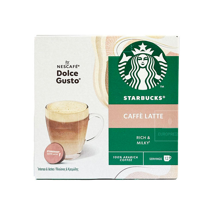 Starbucks Dolce Gusto Caffe Latte (12 pods)