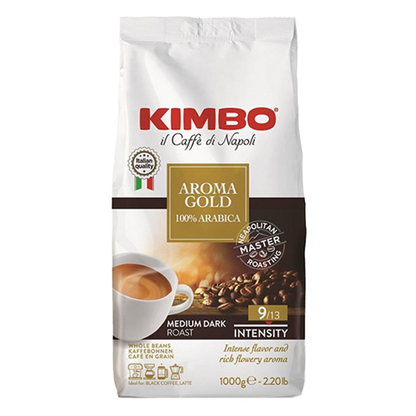 Kimbo Gold Aroma 100% Arabica Coffee Beans 1 KG