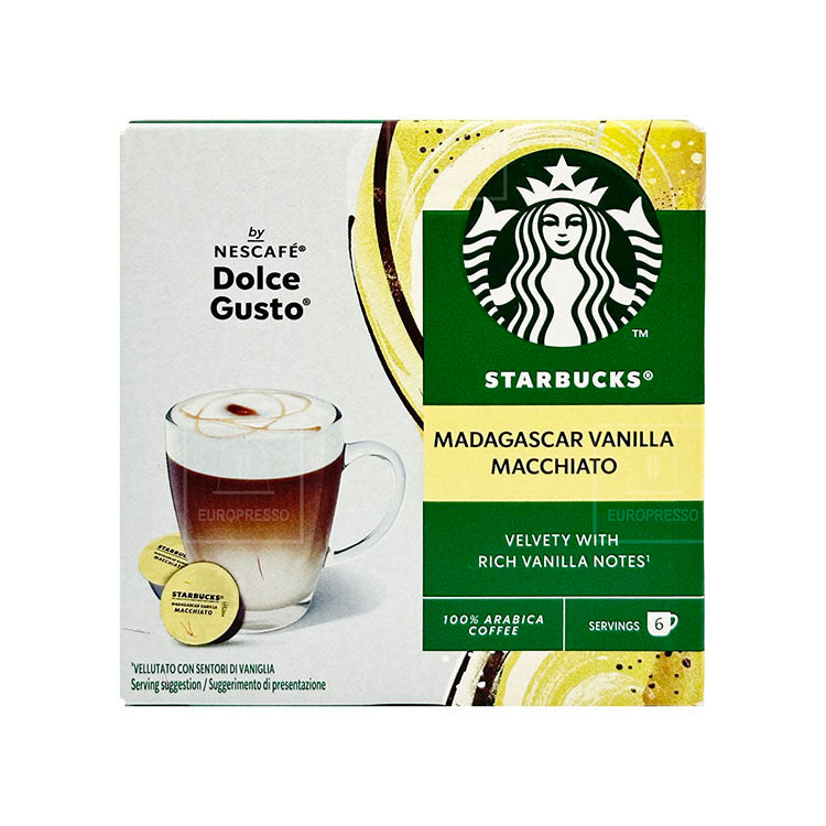 Starbucks Dolce Gusto 馬達加斯加雲尼拿奶泡咖啡 ( 12粒 )