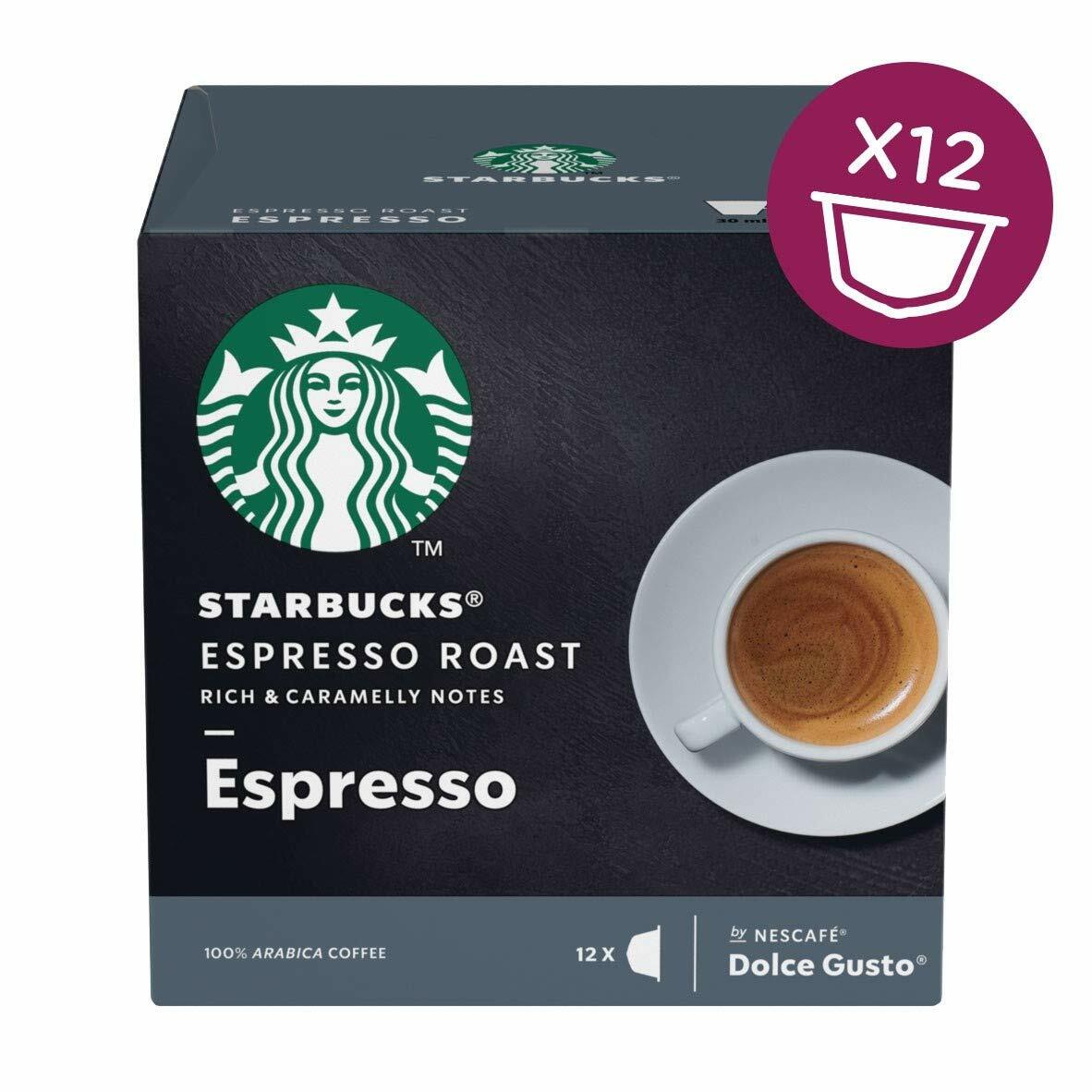 Starbucks Dolce Gusto Espresso Roast  ( 12 pods)